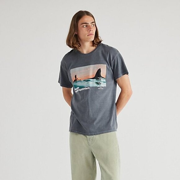Dua Lipa Gray Graphic Tee - Picture 1 of 9